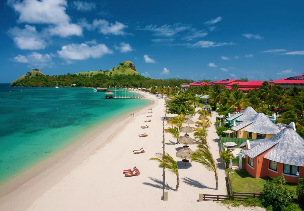 Sandals with best beach St Lucia