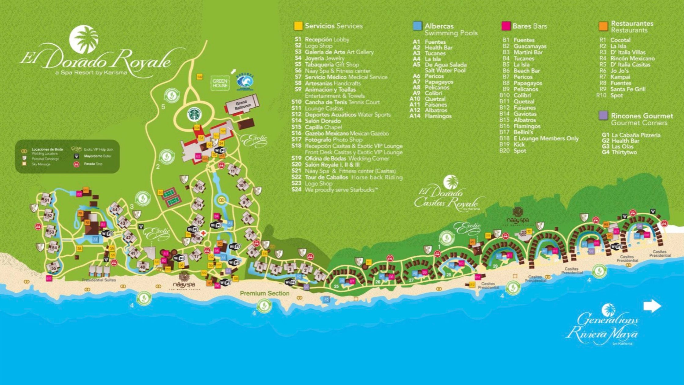 El Dorado Casitas Resort Map